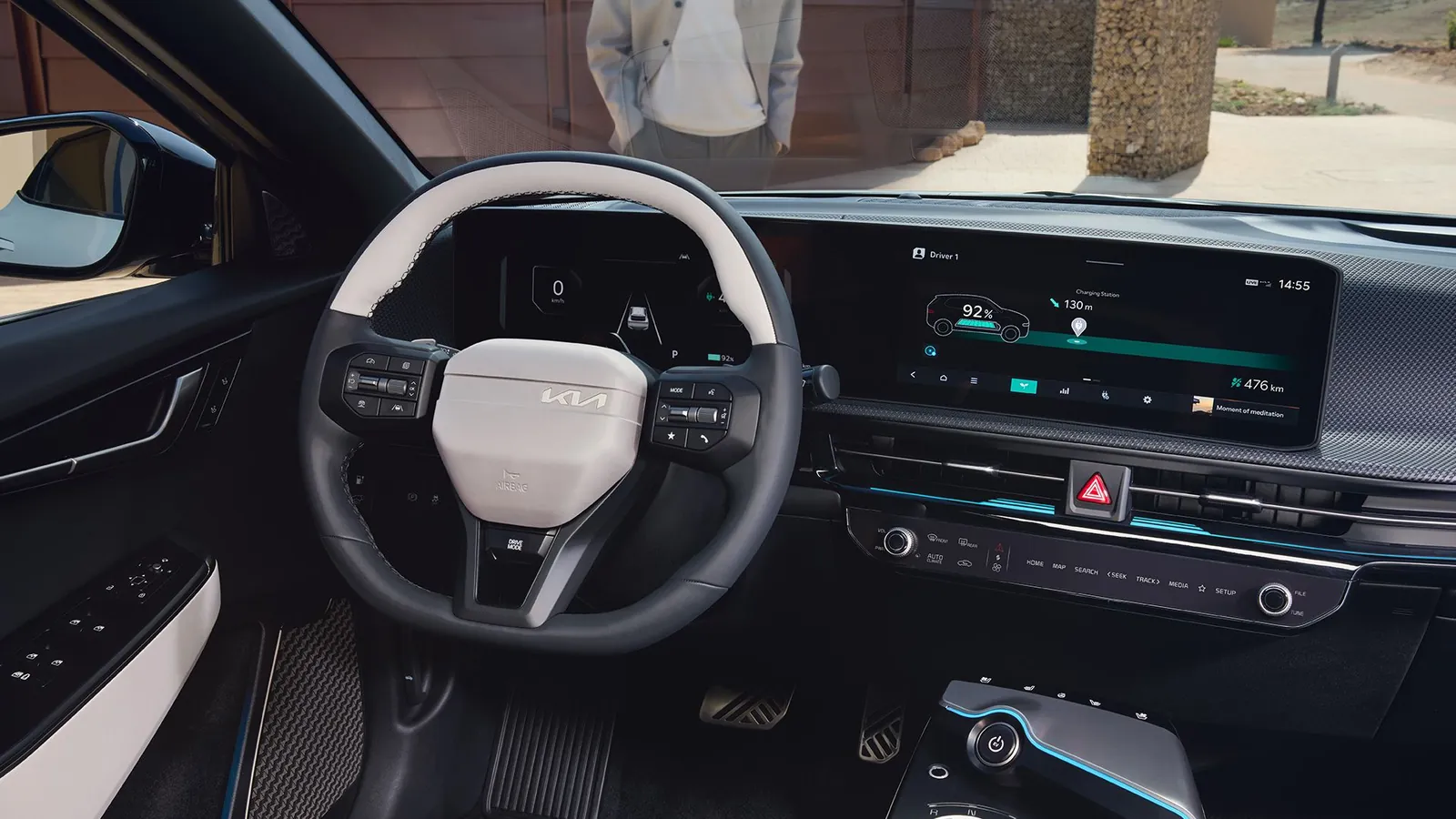 Volant a zakřivený displej Kia EV6